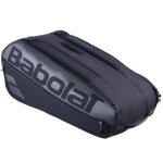 Babolat Tennis Racket Bag Court L (Racket Bag, 2 Main Compartments) 2025 Black 9 Racket
