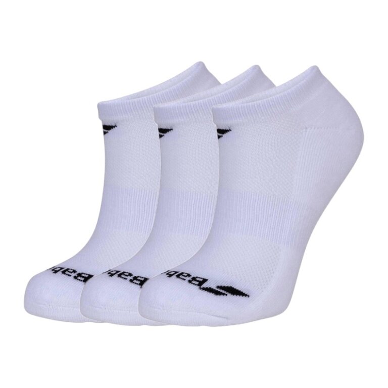 Babolat Tennis Socks Invisible (Cotton) white - 3 pairs