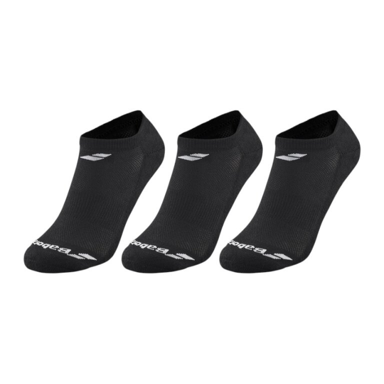 Babolat Tennis Socks Invisible (Cotton) black - 3 pairs