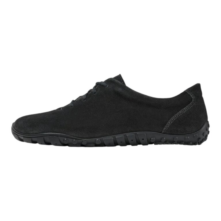Bear Barefoot Shoes Joana (Calf Suede, Wide Fit) Black Ladies