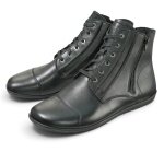 Bear Ankle Boot Jason (Barefoot Shoes, Cow Nappa Leather) black Men's