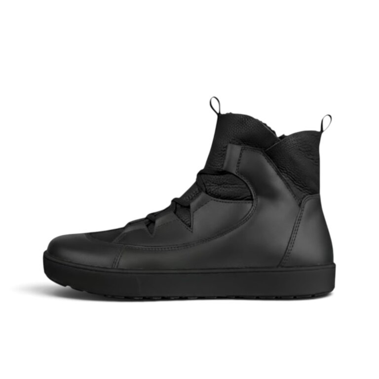 Bear Ankle Boot Paulina (Barefoot Shoes, Calf Nappa Leather) black Ladies