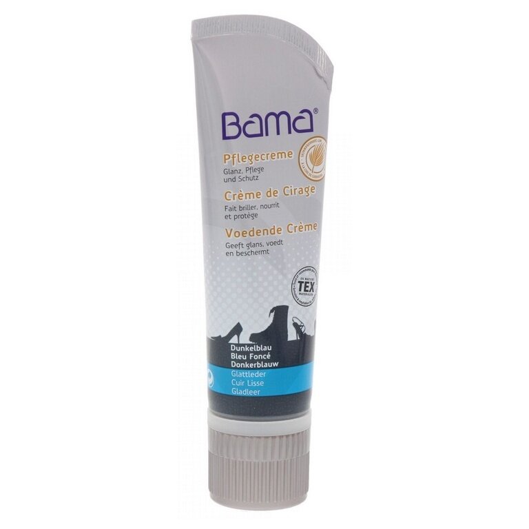 Bama Shoe Care Cream (for smooth leather types) dark blue 75ml Tube