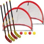 Bandito Funhockey Set Maxi (Floorball) Pop Up Goal (4x sticks, 4x balls, 2x Maxi goals)