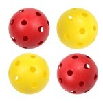 Bandito Funhockey Replacement Balls yellow/red - 4 pieces