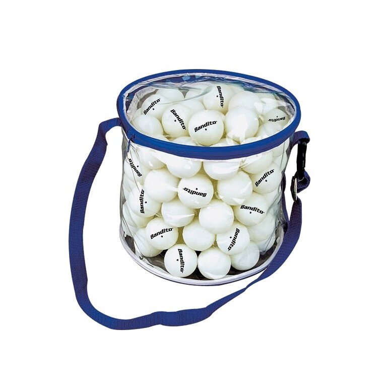 Bandito Table Tennis Balls Box (incl. Carry Bag) - white - 100 Balls