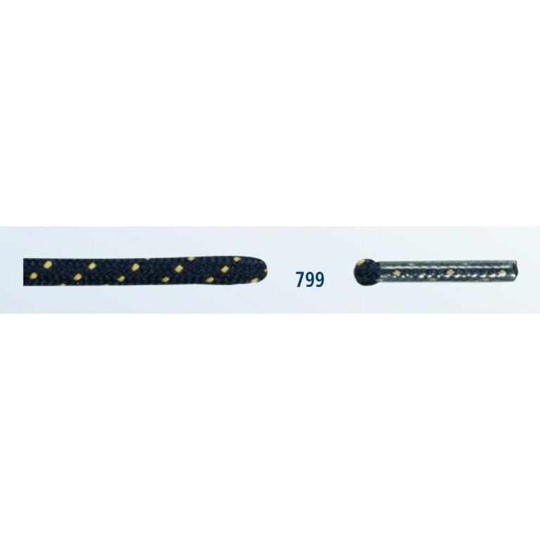 Barth Shoelaces Magic MTH round dark blue/yellow 90cm