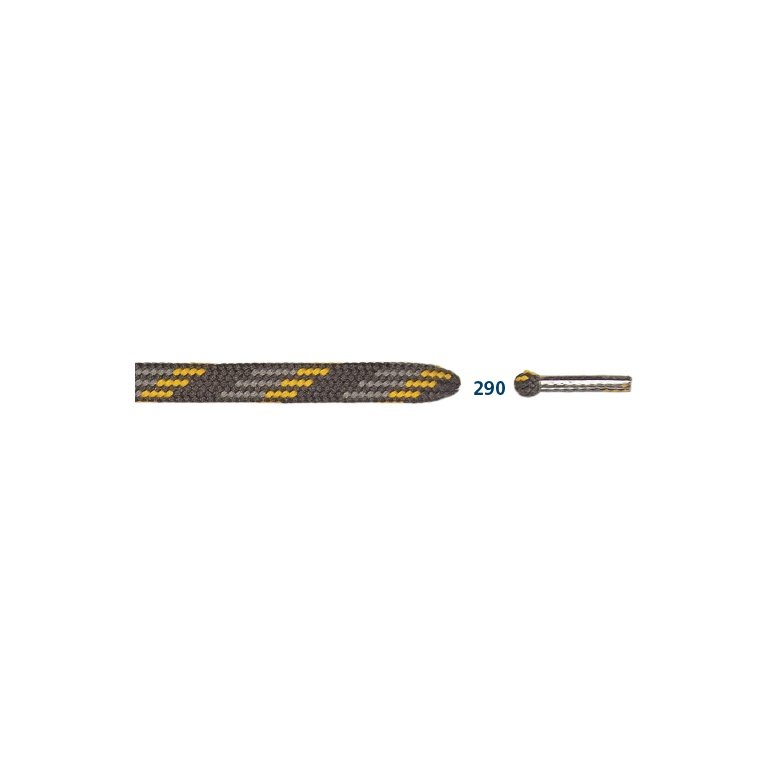 Barth Shoelaces Mountain Sports half-round yellow/grey 120cm