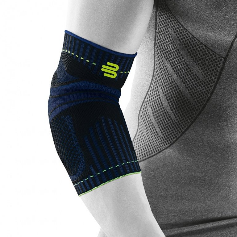 Bauerfeind elbow support black/navy blue single unit