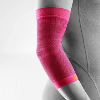 Bauerfeind Elbow Bandage Compression Elbow Support (seamless compression knit) pink single