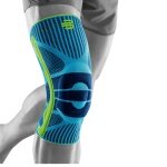 Bauerfeind knee brace (light compression, protects against overexertion) river blue - 1 piece