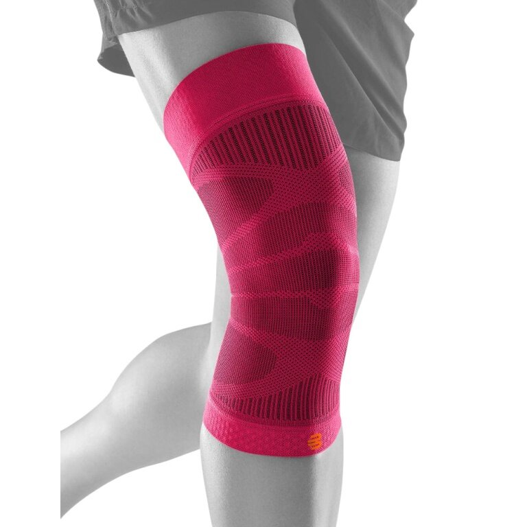 Bauerfeind Knee Brace Sports Compression Knee Support (Moderate Compression) pink - 1 piece