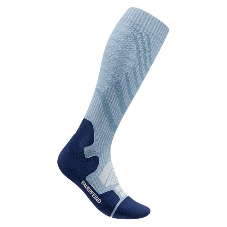 Bauerfeind Outdoor Merino Compression Sock (targeted compression) blue Ladies - 1 Pair