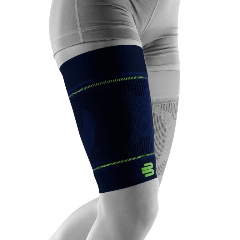 Bauerfeind Sports Thigh Compression Sleeves Upper Leg Short - navy blue - 2 pieces