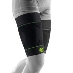 Bauerfeind Sports Thigh Support Compression Sleeves Upper Leg Short - black - 2 pieces
