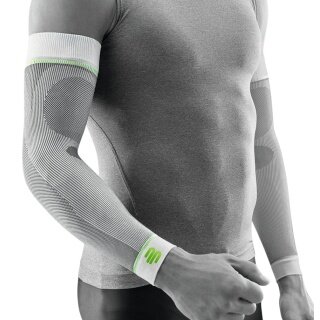 Bauerfeind Sports Compression Arm Sleeves Short (light, comfortable) white - 2 pieces
