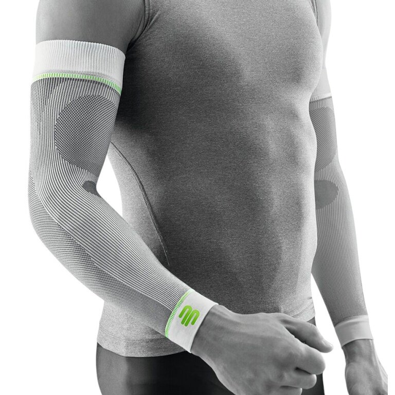 Bauerfeind Sports Compression Arm Sleeves Short (light, comfortable) white - 2 pieces
