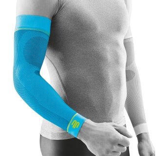 Bauerfeind Sports Compression Arm Sleeves Short (light, comfortable) river blue - 2 pieces