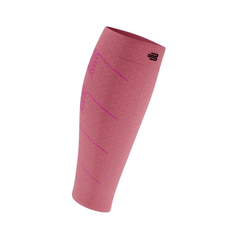 Bauerfeind Calf Compression Sleeves Run Compression Sleeves Coral Pink - 2 Pieces for Women