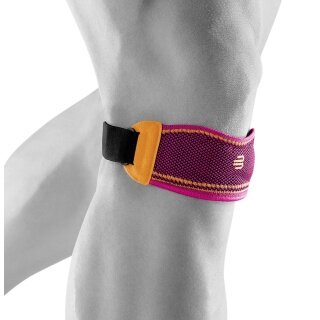 Bauerfeind Patella Band for Knee Sports Knee Strap (individually adjustable, lightweight, comfortable and durable) pink - 1 piece