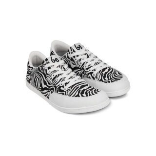 Be Lenka Barefoot Shoes Sneakers Rebound (flexible sole, pure barefoot feeling) Zebra black/white