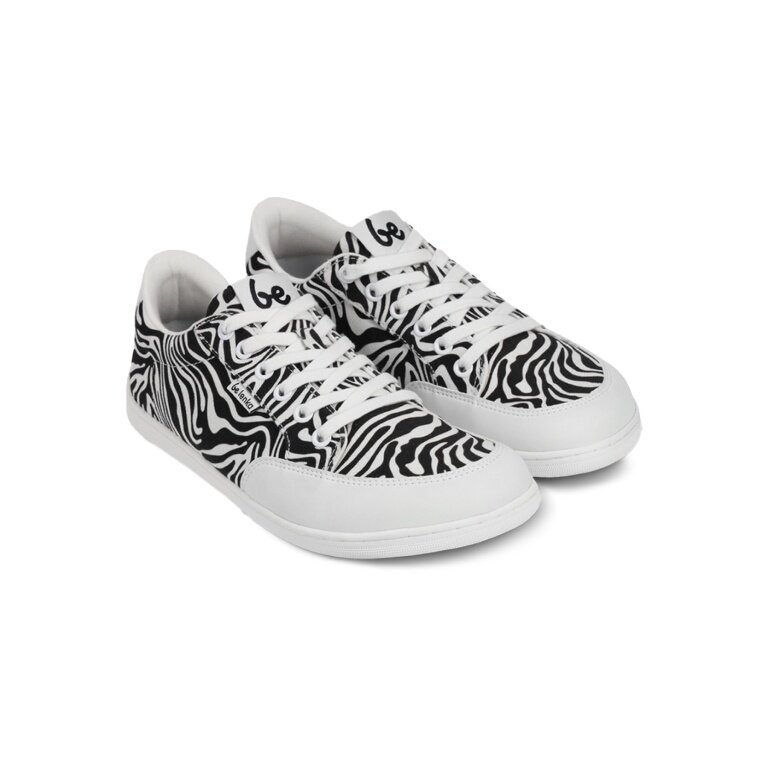 Be Lenka Barefoot Shoes Sneakers Rebound (flexible sole, pure barefoot feeling) Zebra black/white