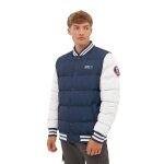 Bench Winter Quilted Jacket Reggie (100% Polyester) navy blue/white Men's