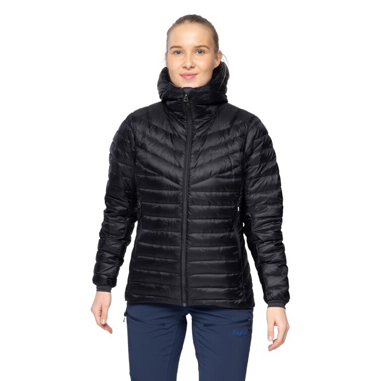 Bergans Winter Down Jacket Rabot Light Down with Hood (light, warm) black ladies