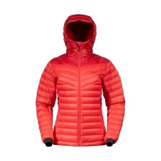Bergans Winter Down Jacket Rabot Light Down with Hood (light, warm) red Ladies
