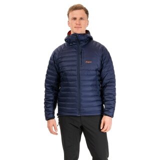 Bergans Vaagaa Light Down Hood Jacket (windproof) navy/orange men's