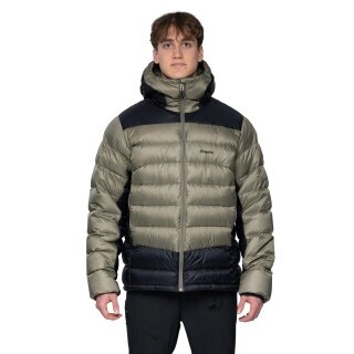 Bergans Winter Down Jacket Vaagaa Allround Down Hood (windproof, Primaloft® Black insulation, very warm) green men's