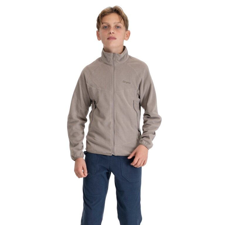 Bergans Junior Fleece Midlayer Jacket (warm) taupe brown children