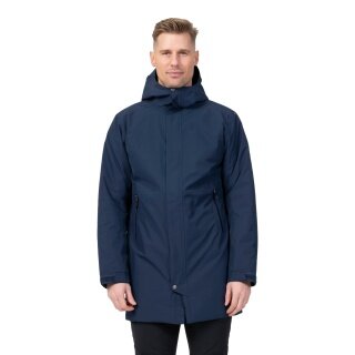 Bergans Winter Coat Urban Insulated Shell Coat (waterproof, windproof, warm) navy blue men's