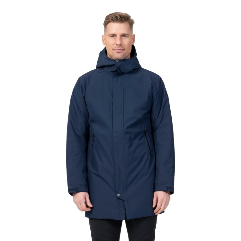 Bergans Winter Coat Urban Insulated Shell Coat (waterproof, windproof, warm) navy blue men's