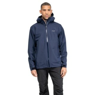 Bergans Essentials 3L Softshell Jacket (waterproof, windproof) navy blue men's