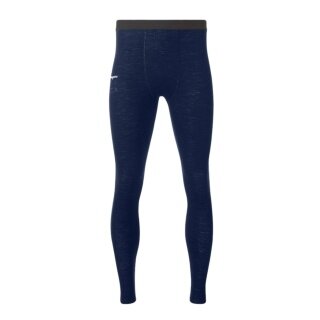 Bergans Dual Merino Tight Base Layer Trousers (excellent temperature regulation) long underwear navy blue Men's