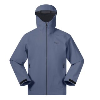 Bergans Essentials 3L Shell Rain Jacket (Hardshell jacket, waterproof, windproof) granite blue men's