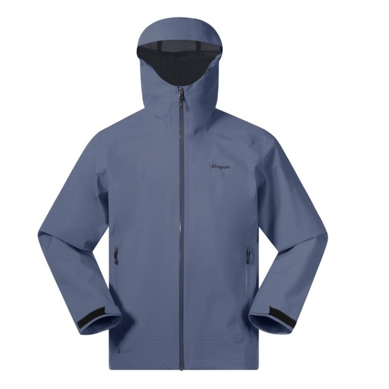 Bergans Essentials 3L Shell Rain Jacket (Hardshell jacket, waterproof, windproof) granite blue men's