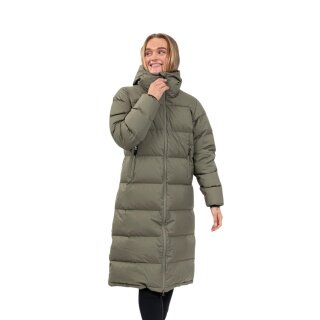 Bergans Winter Down Coat Urban Down Long Coat (thermal insulation) green ladies