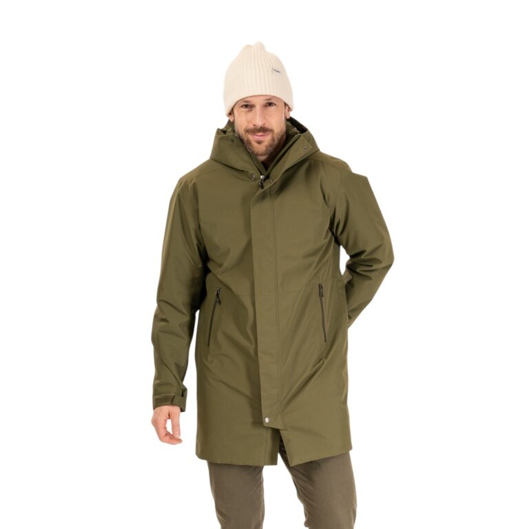 Bergans Winter Coat Urban Insulated Shell Coat (waterproof, windproof, warm) green men's
