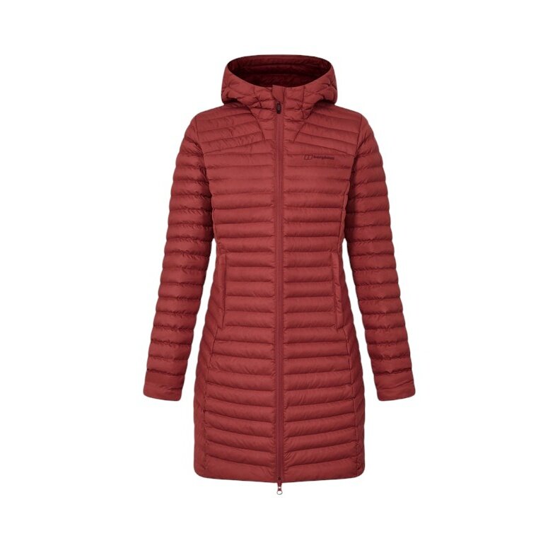 Berghaus Nula Micro Long Winter Jacket (warm, water-repellent, PFC-free) red ladies
