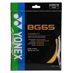 Stringing with Yonex BG65 orange badminton string