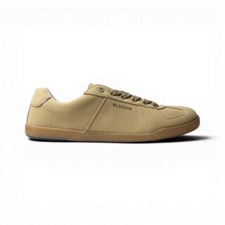 Blusun Barefoot Shoes Sneakers BLSN-201M (Smooth Leather/Suede) Beige Men's