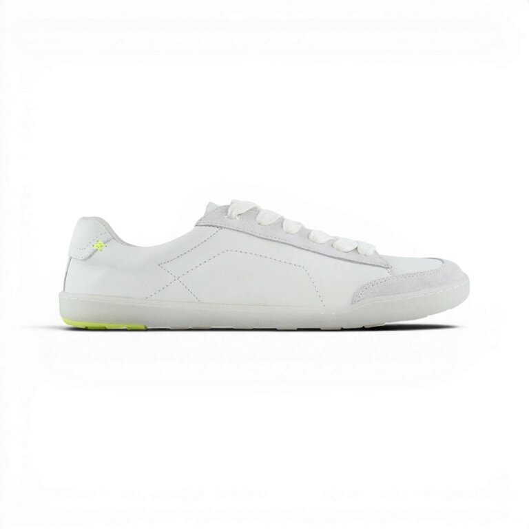 Blusun Barefoot Shoes Sneakers BLSN-500M (Smooth Leather/Suede, Flexible Sole) White Men's