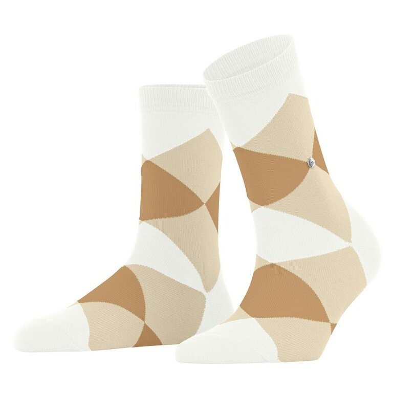 Burlington Daily Sock Bonnie (Cotton) white/beige ladies - 1 pair
