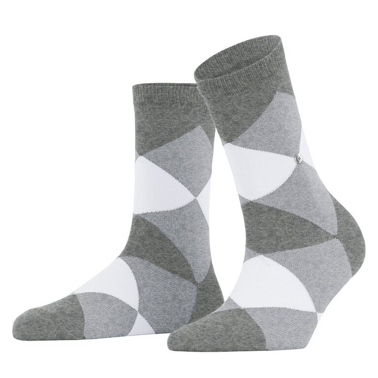 Burlington Daily Sock Bonnie (Cotton) Light Grey Ladies - 1 Pair
