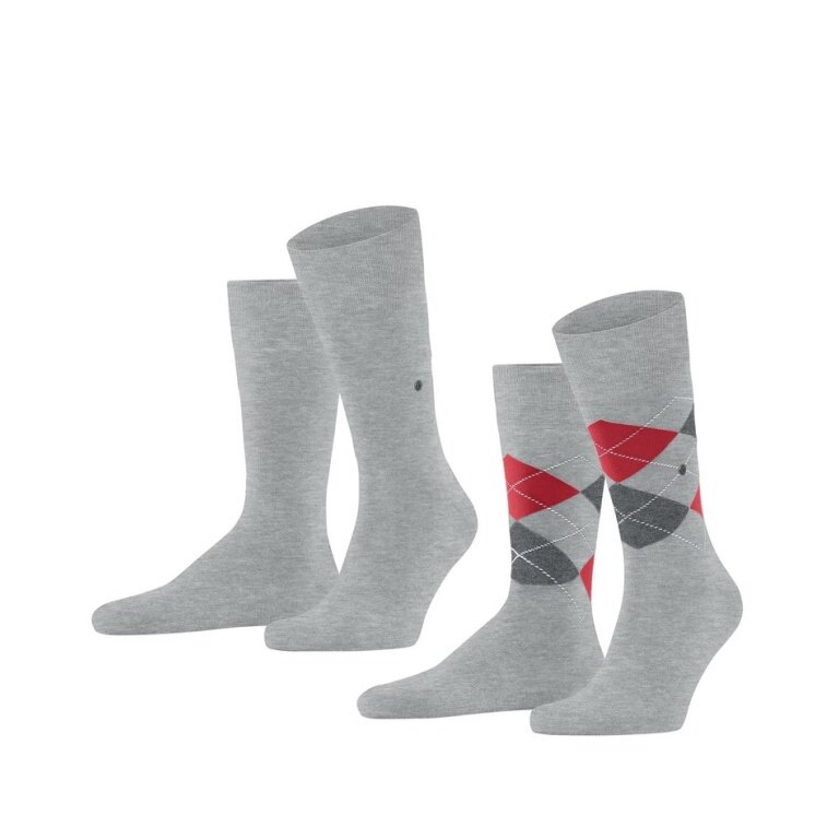 Burlington Daily Sock Everyday 2-Pack grey Men - 2 Pairs