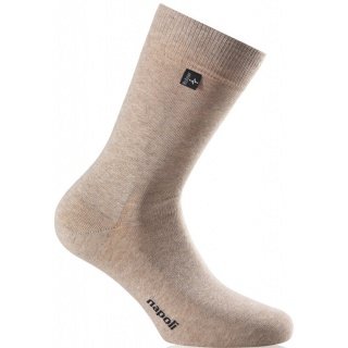 Rohner Business Socks Crew Napoli Beige Men's Single Pair