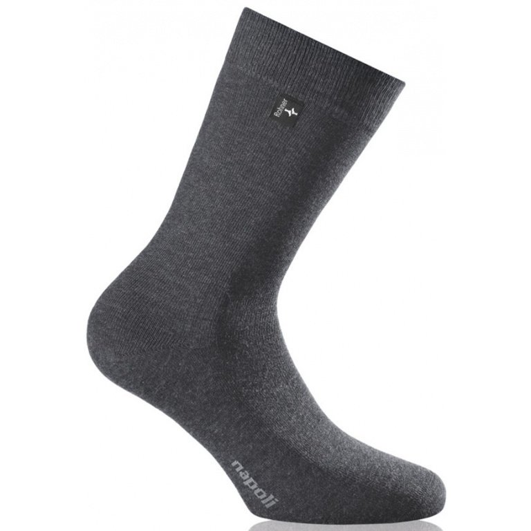 Rohner Business Socks Crew Napoli Charcoal Men’s Single Pair