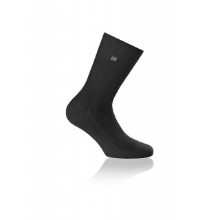 Rohner Business Socks Crew SupeR Organic Cotton Black Men's Single Pair